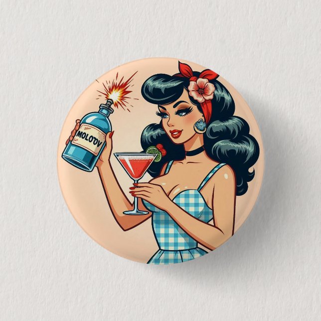 Badge Rond 2,50 Cm Vive la Résistance ! (Devant)