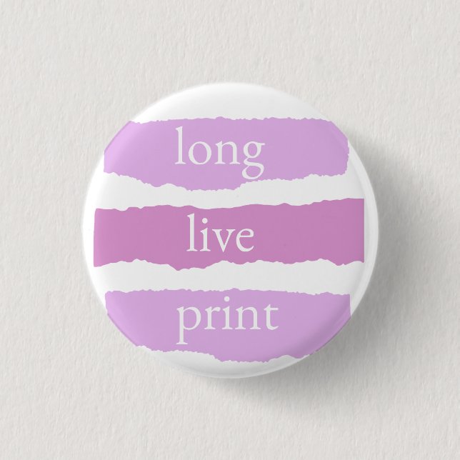 Badge Rond 2,50 Cm vive l'impression petite épingle (Devant)