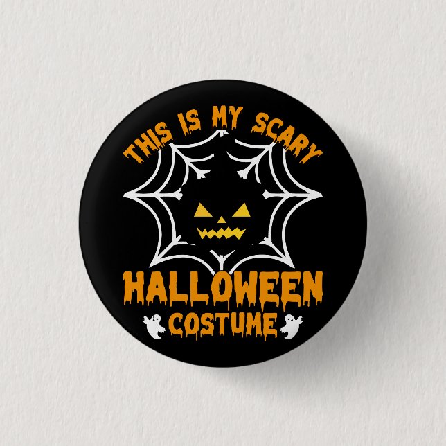 Badge Rond 2,50 Cm Voici mon costume d'Halloween (Devant)