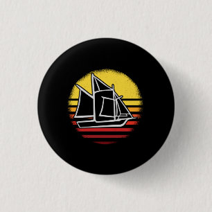 Badge Rond 2,50 Cm Voile Retro Vintage