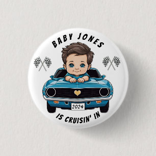 Badge Rond 2,50 Cm Voiture Classique Voiture Baby Boy Cruisin' Dans D