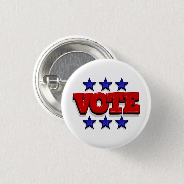 Badge Rond 2,50 Cm Vote (Devant & derrière)