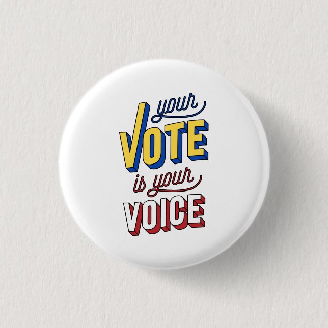 Badge Rond 2,50 Cm Vote (Devant)