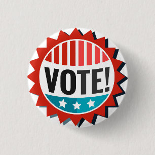 Badge Rond 2,50 Cm Vote
