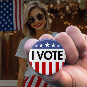 Badge Rond 2,50 Cm Vote Election 2024 Président des États-Unis