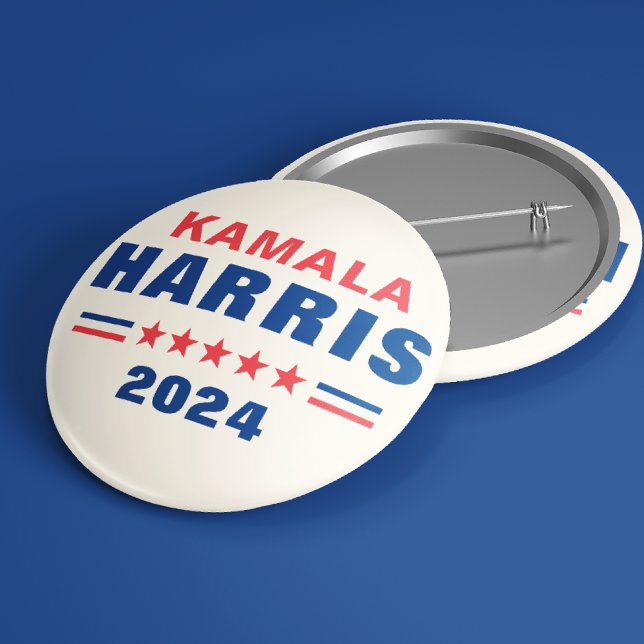 Badge Rond 2,50 Cm Vote Kamala Harris 2024 - Bouton Pinback des élect (Créateur téléchargé)