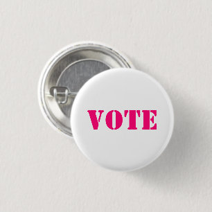 Badge Rond 2,50 Cm "vote" - PERSONNALISER TEXTE & COULEUR - Bouton
