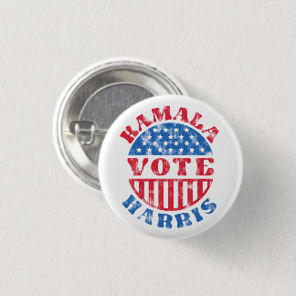 Badge Rond 2,50 Cm Vote pour Kamala Harris Vintage patriotique