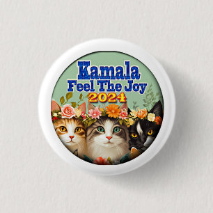 Badge Rond 2,50 Cm Vote Pour Le Bouton Politique De Kamala
