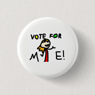 Badge Rond 2,50 Cm VOTE POUR MOI ! Bouton