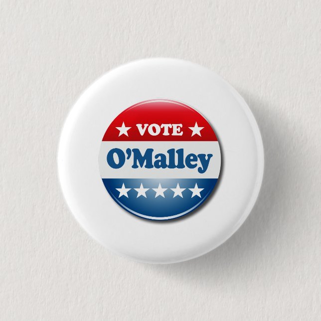 Badge Rond 2,50 Cm Vote pour O'Malley 2016 (Devant)