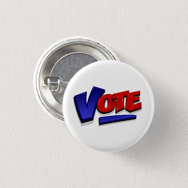 Badge Rond 2,50 Cm Votez (Devant & derrière)