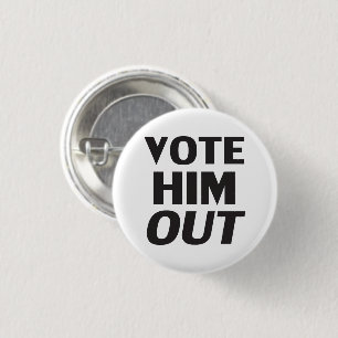 Badge Rond 2,50 Cm Votez-le blanc noir moderne audacieuse typographie