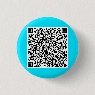 Badge Rond 2,50 Cm Votre Bouton amusant de numérisation de code QR -