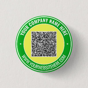 Badge Rond 2,50 Cm Votre code QR et votre Modèle de boutons promotion
