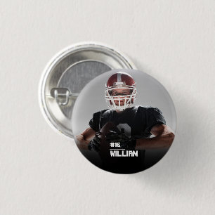 Badge Rond 2,50 Cm Votre Photo Football Personnalisé ou Votre Sport R
