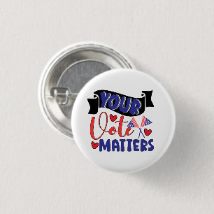Badge Rond 2,50 Cm Votre vote compte