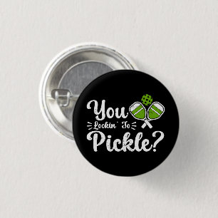 Badge Rond 2,50 Cm Vous recherchez Pickle Pickleball Player Drôle