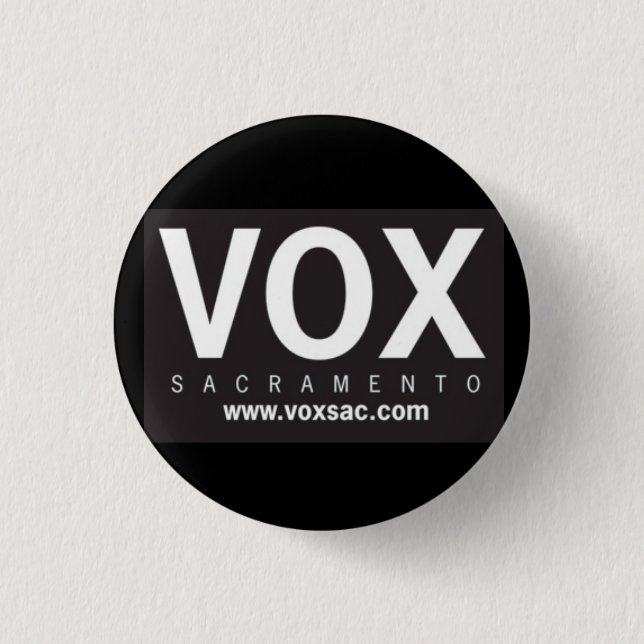 Badge Rond 2,50 Cm VOX_LogoBLK_HR (Devant)