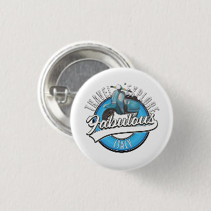 Badge Rond 2,50 Cm Voyage Explorer Italie Fabuleuse 