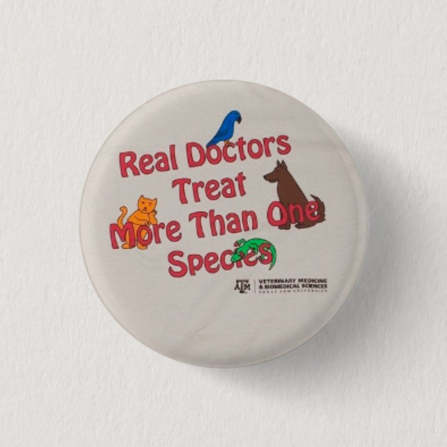 Badge Rond 2,50 Cm Vrais médecins Pin/bouton (Devant)