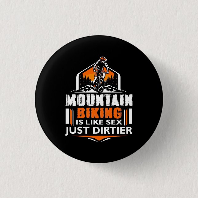 Badge Rond 2,50 Cm VTT Juste Dirtier (Devant)