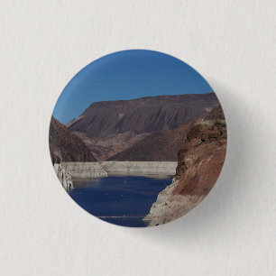 Badge Rond 2,50 Cm Vue du barrage Hoover 2016.