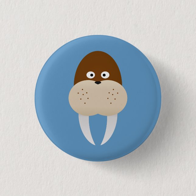 Badge Rond 2,50 Cm Walrus (Devant)
