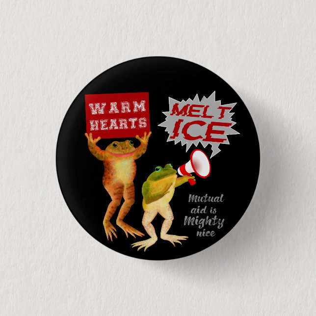 Badge Rond 2,50 Cm Warm Hearts Melt Ice (Devant)
