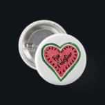 Badge Rond 2,50 Cm Watermelon Heart "Free Palestine"<br><div class="desc">Watermelon Heart "Free Palestine" est un support pro-Palestine.</div>