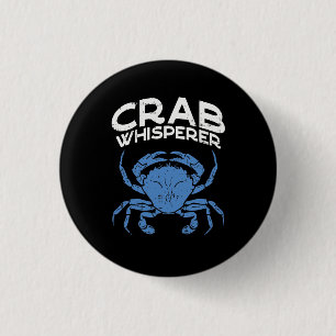 Badge Rond 2,50 Cm Whisperes de Blue Crab