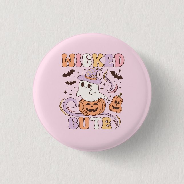 Badge Rond 2,50 Cm Wicked Cute Halloween (Devant)