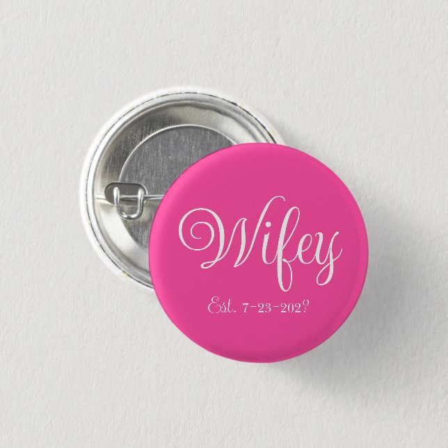 Badge Rond 2,50 Cm Wifey (Devant & derrière)