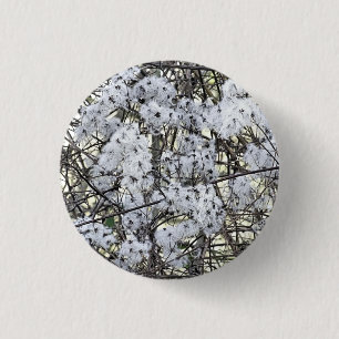 BADGE ROND 2,50 CM WILD CLEMATIS