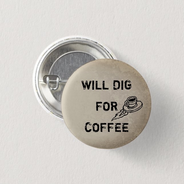 Badge Rond 2,50 Cm Will creuse pour le café (Devant & derrière)