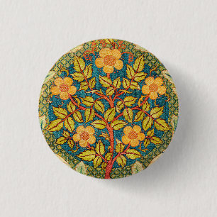 Badge Rond 2,50 Cm William Morris Rose Wreath : Arts et Métiers class