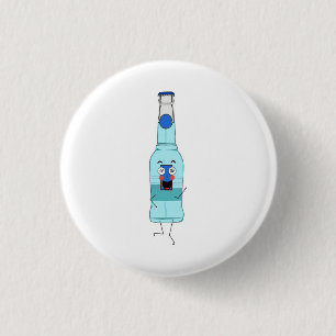 Badge Rond 2,50 Cm WKD Bleu, boisson, mignon