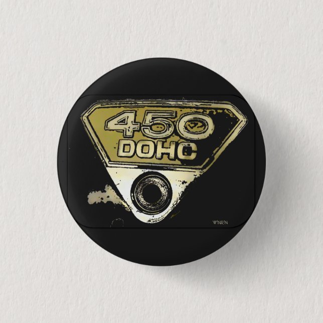 Badge Rond 2,50 Cm W'nR'n 450 DOHC (Devant)
