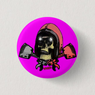 Badge Rond 2,50 Cm W'nR'n a croisé le bouton de pistons
