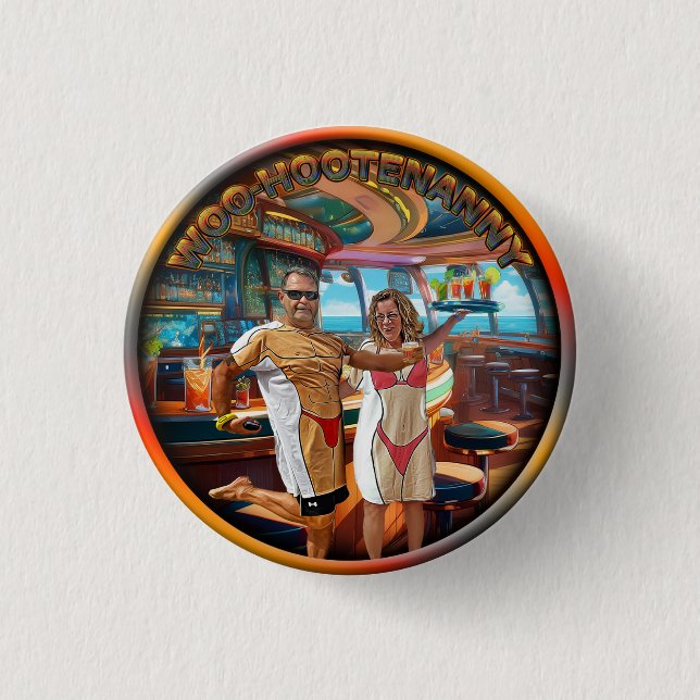 Badge Rond 2,50 Cm Woo-Hootenanny (Devant)