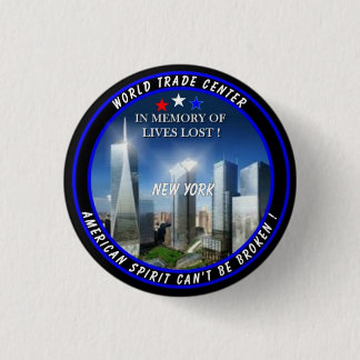 Badge Rond 2,50 Cm World Trade Center