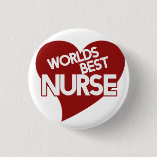 Badge Rond 2,50 Cm Worlds Best Nurse