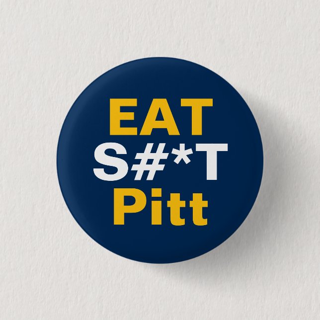 Badge Rond 2,50 Cm WV Button Pin - Eat It Pitt  (Devant)