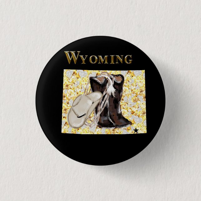 BADGE ROND 2,50 CM WYOMING RÊVE (Devant)