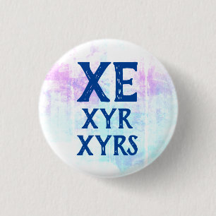 Badge Rond 2,50 Cm Xe Xyr Xyrs Pronouns