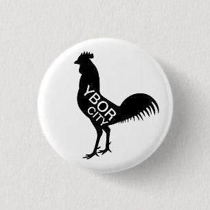 Badge Rond 2,50 Cm Ybor City Rooster