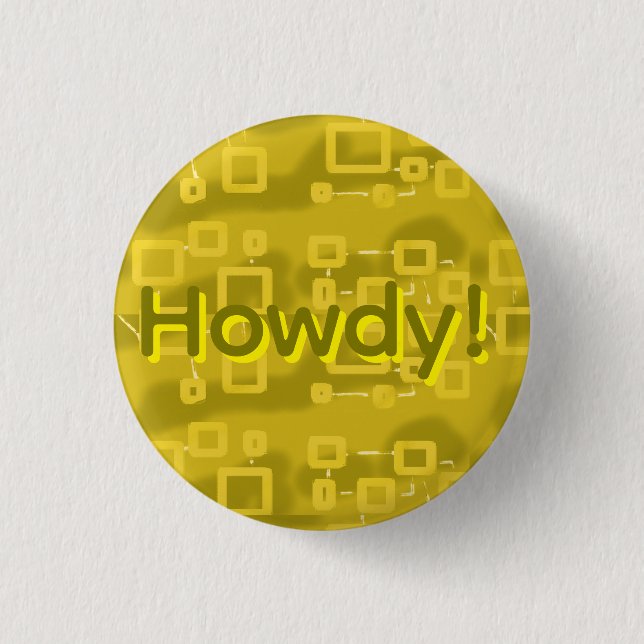 Badge Rond 2,50 Cm Yellow Geometric  (Devant)