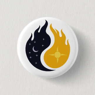 Badge Rond 2,50 Cm yin et yang