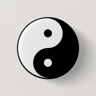 BADGE ROND 2,50 CM "YIN YANG "