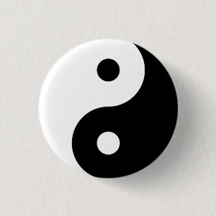 Badge Rond 2,50 Cm Yin Yang Pin